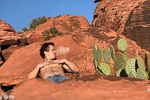 Get ready for this intense outdoor anal masturbation session!