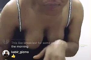 Horny Ebony Girl With Big Tits And Ass