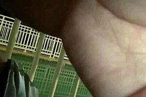 Getting My Dick Sucked And Fucked On Hotel Balcony Outdoors