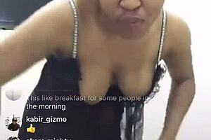 Horny Ebony Girl With Big Tits And Ass