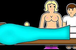 Man lectures about respect while woman hides under sheets