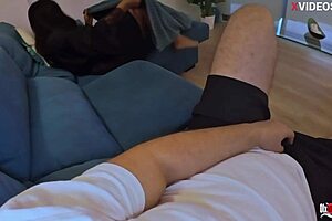 I Got Excited When I Saw My Stepmothers Naked Ass And I Want To Fuck Her On The Couch And Cum In Her Mouth