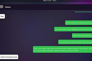 Melissa makes you feel dirty emotions in texts ending four.