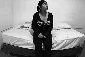 Kiomi arrives for her sexy porn casting, sucking cock eagerly 😍