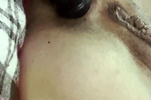 anal plug thrust vibrations in solo assplay