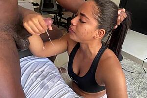 Cute Chicha Makes DEEP THROAT To HUGE Cock -Amateur Couple- Nysdel