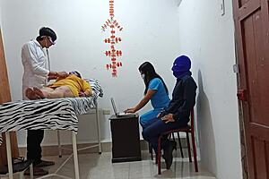 foursome with patients having sex in the doctors office homemade porn roleplay