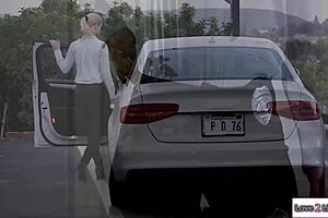 Dominant Lesbian Cop Rimmed by Captive