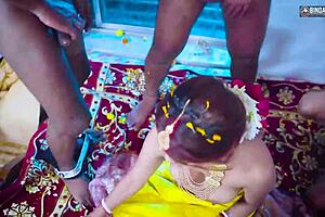 Indian bride's gangbang suhagarat 😘