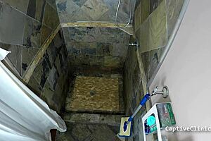 what are you doing to michelle anderson in the latex shower