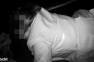 Chatting at the glory hole with a hung trans friend in the booth