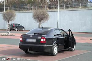 Deviante - Redhead Babe's Rough Glory Hole Encounter At Gas Station