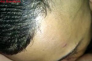 Hey, check out this guy licking that tasty BBW pussy so eagerly!