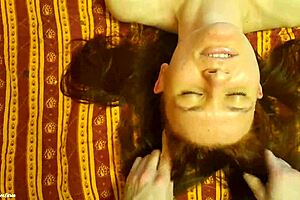 tits massage with olive oil, bouncy and wet