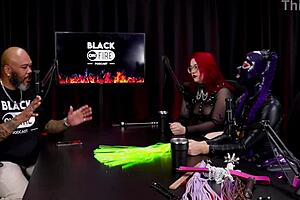 Domination demonstration with rainbow witch