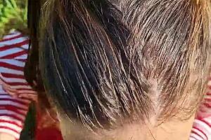 Fucked the wet girl in her little 18+ slobbery mouth in a hot summer day