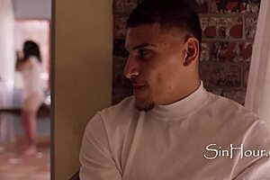 Can you believe he fulfilled his taboo desire fucking that huge tits milf?