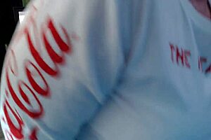 curvy granny smokes seductively, igniting throbbing desire in your cock while dressed