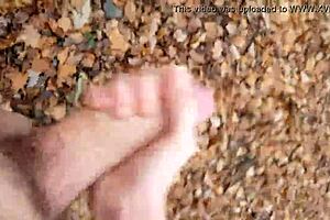 masturbating in the forest feels so good