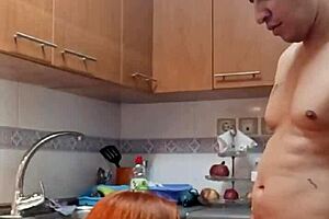 Desayunando La Vagina En La Cocina