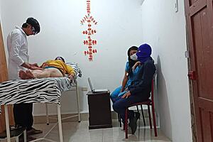 foursome with patients having sex in the doctors office homemade porn roleplay