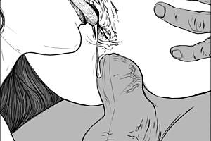 speed drawing of ffm threesome by kramer krameroff