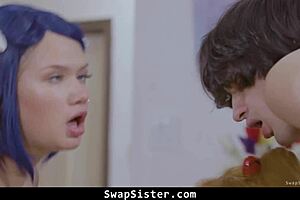 teens desperate to cum and cosplay with brothers 😈