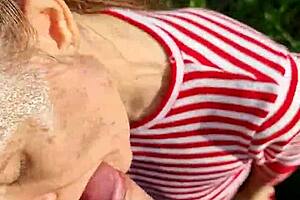 Fucked the wet girl in her little 18+ slobbery mouth in a hot summer day