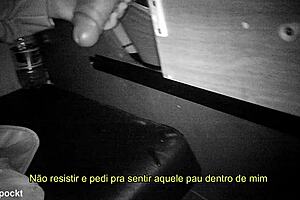 Chatting at the glory hole with a hung trans friend in the booth