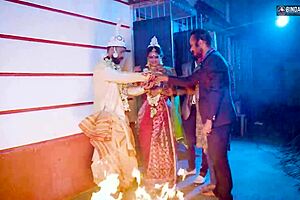 Indian bride's gangbang suhagarat 😘