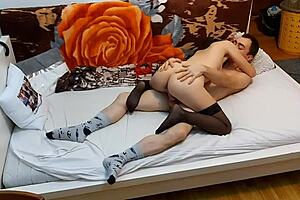 Passionate Intense Sex With Petite Babe In Stockings