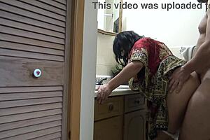 Pakistani Stepmother Is Shocked When Her Stepson Cums Inside Her Pussy