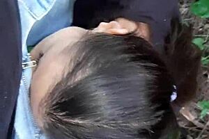 licking pussy in the woods until i cum - lesbian illusion girls