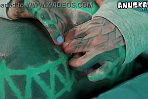 Skinny Tattooed Girl Explores Anal Solo With Dildos And Toys