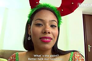 Huge tits latina andrea flores cheats during christmas with neighbor - mamacitaz
