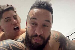 that hot sex feeling the pounding until the end in ass and pussy on the hair until we cum together