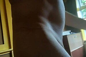 getting naked outdoors then fucking sex doll indoors