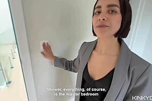 Beautiful Big Ass Real Estate Agent Shows Skills to Close Deal