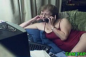 lovely granny with glasses free webcam porn video