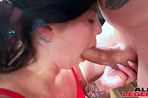 Chubby slut chris tang is making a huge cock cums hard with her tits