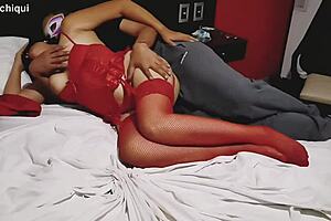 Cuckold watches wife groped