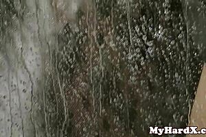 can you believe this bombshell centerfold is getting roughly double penetrated in a gonzo threesome?