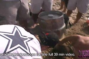 Check out bikinis, boobs, and pussy at the Texas beach party.