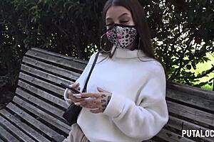 latina caught in passionate sex with small cock