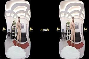 virtualpee - dildo loving brunette splashes herself with piss