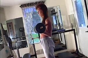 Redhead Milf Behind Scenes Workout Photoshoot
