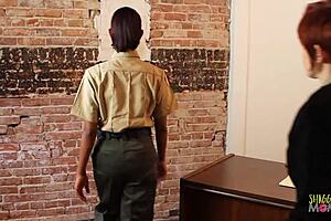 Interracial lesbian threesome featuring nina heartley as a police chief is always kinky 😏👩‍👩‍👧