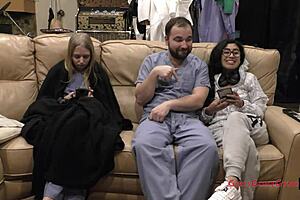 Bratty Cheerleader Jasmine Rose Spreads Gaping Pussy in Hospital Skirt