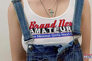 Coed cutie annie archer fucked in tight pink shaved pussy!