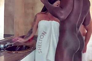 well-endowed studs tempt the unfaithful wife into forbidden pleasures